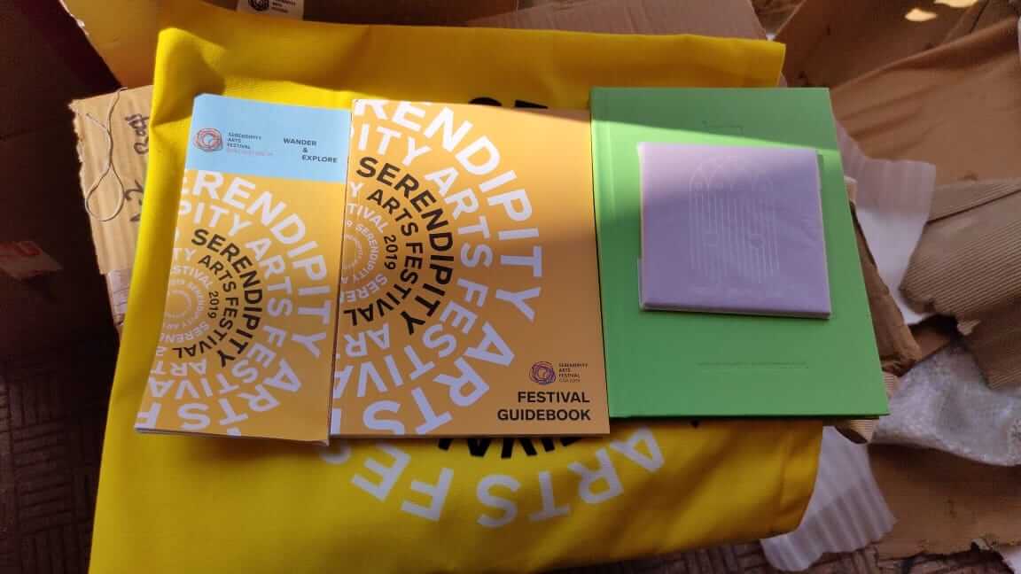 Photo of the map and schedule, guidebook and other collaterals for SAF 2019